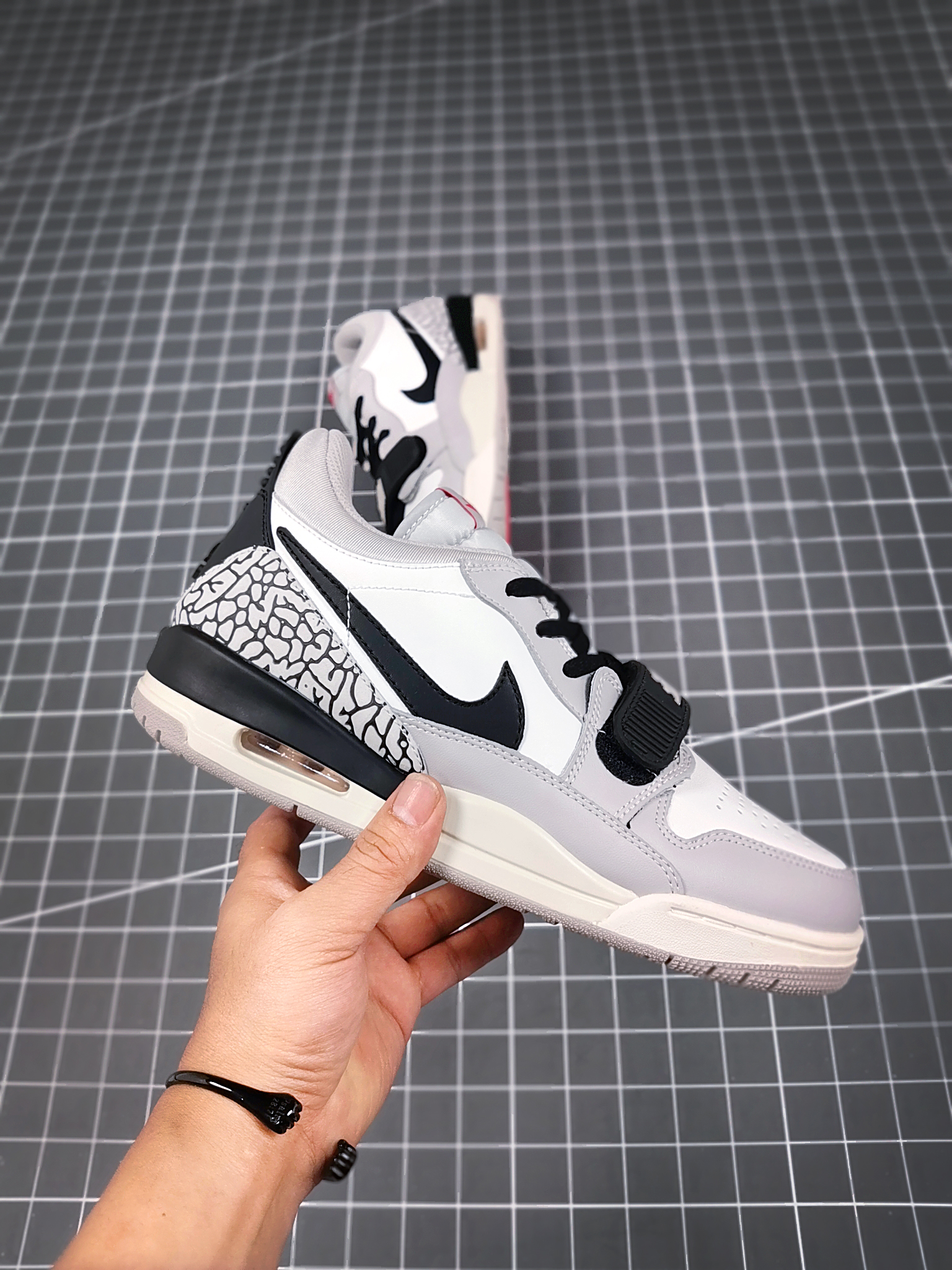 2021 Jordan Legacy 312 Low White Cement Grey Black Shoes - Click Image to Close